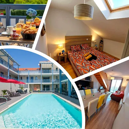 Superbe Duplex A Avec Piscine, Parking Prive Et Ocean A Pied Appartement Biscarrosse